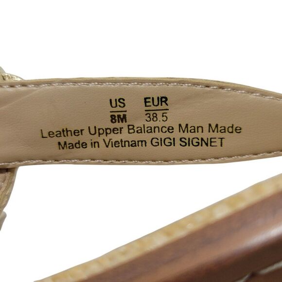 Sam Edelman Sandals Womens Size 8 M Gigi Signet Ankle Strap Modern Ivory NWOB - Picture 10 of 15